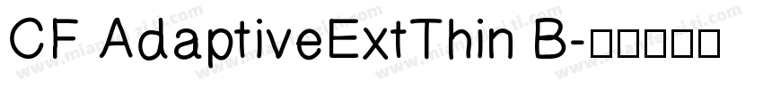 CF AdaptiveExtThin B字体转换